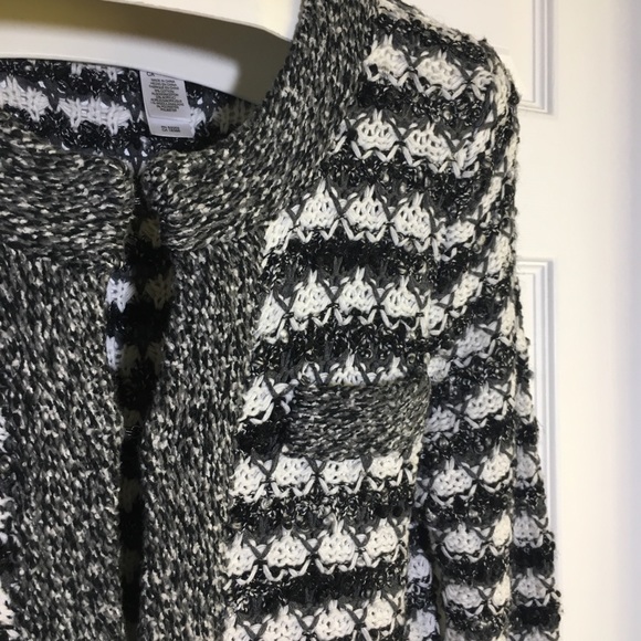 Liz & Co. Sweater Wool Blend, Hook and Eye Closure - Picture 2 of 8